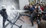 V obrazoch: Mliečny protest v Bruseli