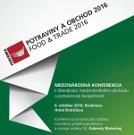 Medzinárodná konferencia POTRAVINY A OBCHOD 2016 - Pozvánka a registrácia