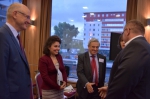 zľava: Volker Petersen, Dilyana Slavova, Jonathan Peel - členovia EHSV so štátnym tajomníkom MPRV SR Gabrielom CsiCsaiom