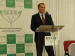 predseda SPPK Milan Semančík v príhovore zhodnotil činnosť SPPK od XXVII. VZ SPPK