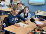 Návšteva médií mladších žiakov, ktorí sú zapojený v projekte Hovorme o jedle