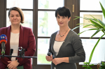 Tlačová konferencia projektu Zasejme dobro a odovzdanie pomoci Zariadeniu pre seniorov Viventi v Podunajských Biskupiciach Úradom SPPK