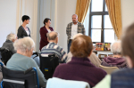 Tlačová konferencia projektu Zasejme dobro a odovzdanie pomoci Zariadeniu pre seniorov Viventi v Podunajských Biskupiciach Úradom SPPK